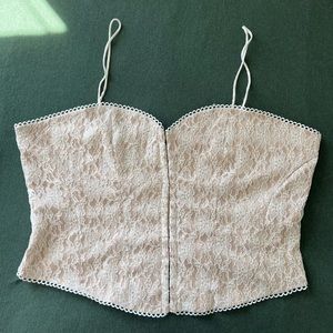 Plus Size Princess Polly Crop/Lace Corset Top, Size 20